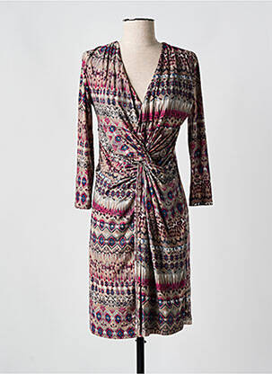Robe courte manches longues manches longues violet MISS TIC femme