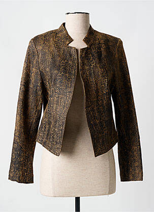 Veste chic col v marron MISS TIC femme