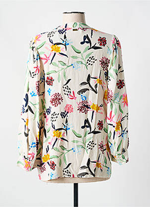 Chemisier imprimé fleurs manches longues beige POM AMSTERDAM femme
