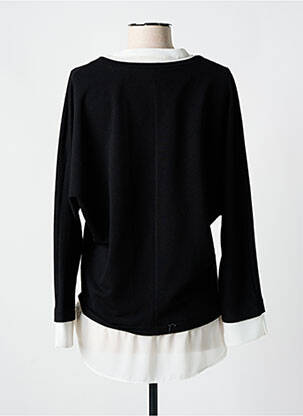 Tunique manches longues col v noir EMA BLUE'S femme