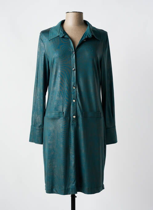 Robe mi-longue manches longues manches longues vert EVA KAYAN femme