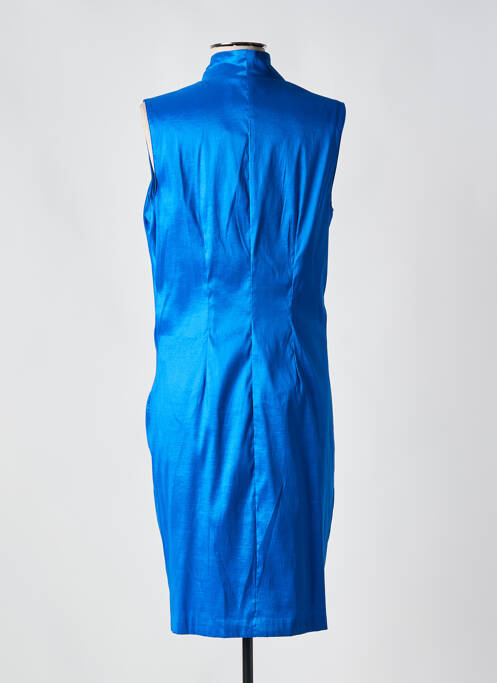 Robe mi-longue bleu FRANK LYMAN pour femme