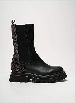 Bottines/boots matière lisse talon de 4 à 6cm noir FRU.IT femme