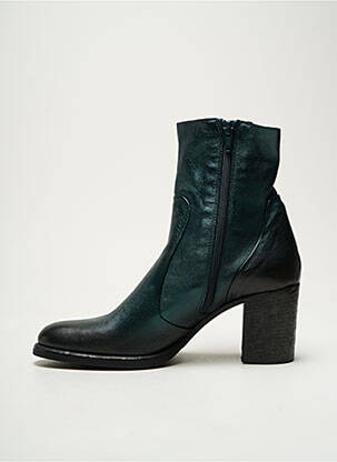 Bottines/boots matière lisse talon de 4 à 6cm vert STRATEGIA femme