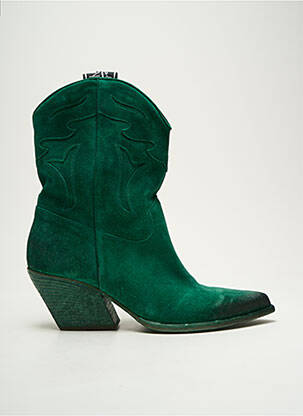 Bottines/boots bout pointu talon de 4 à 6cm vert ELENA IACHI femme