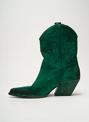 Bottines/boots bout pointu talon de 4 à 6cm vert ELENA IACHI femme