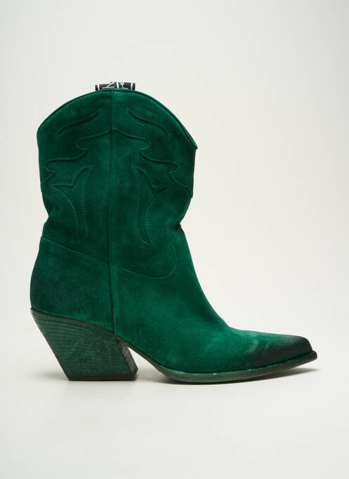 Bottines/boots bout pointu talon de 4 à 6cm vert ELENA IACHI femme