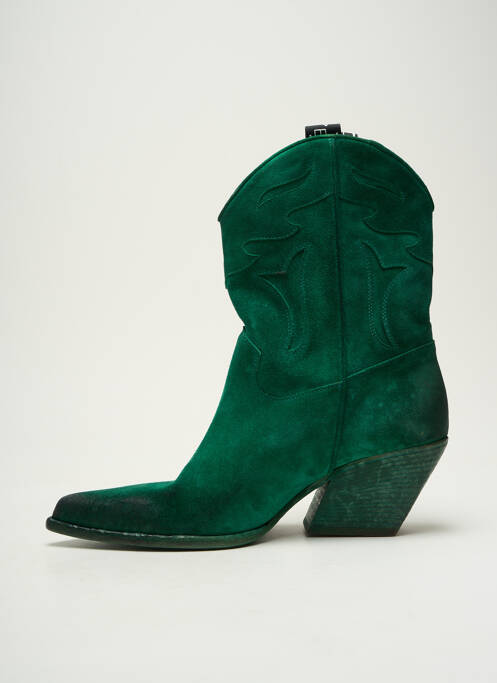 Bottines/boots bout pointu talon de 4 à 6cm vert ELENA IACHI femme
