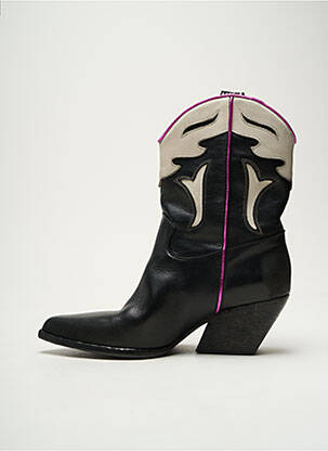 Bottines/boots matière lisse talon de 4 à 6cm noir ELENA IACHI femme