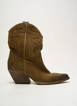 Bottines/boots bout pointu talon de 4 à 6cm vert ELENA IACHI femme