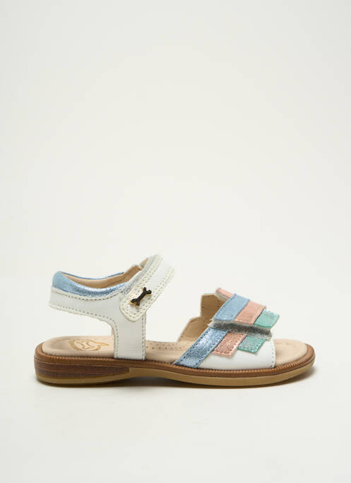 Sandales/nu pieds tissage satiné bout ouvert blanc STONES AND BONES fille