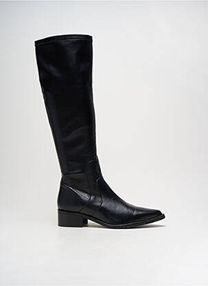 Bottes matière lisse talon de 4 à 6cm noir BASTIANI femme