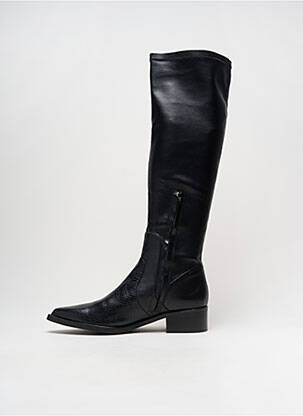 Bottes matière lisse talon de 4 à 6cm noir BASTIANI femme