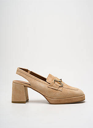 Sandales/nu pieds type de semelle amortissante talon de 4 à 6cm beige ALPE femme