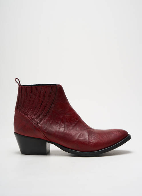 Bottines/Boots rouge BASTIANI pour femme