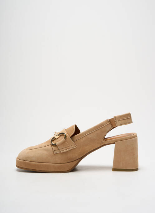 Sandales/Nu pieds beige ALPE pour femme