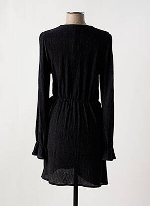 Robe courte manches longues manches longues noir JUBYLEE femme
