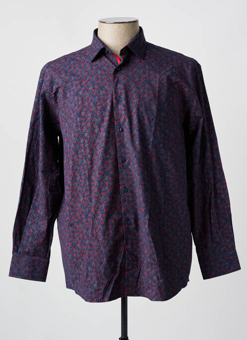 Chemise manches longues bleu LOUIS VICTOR pour homme