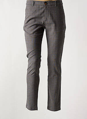 Pantalon chino tissage chiné taille haute gris LEE COOPER homme