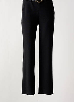 Pantalon droit poches taille basse noir RENATTO BENE femme