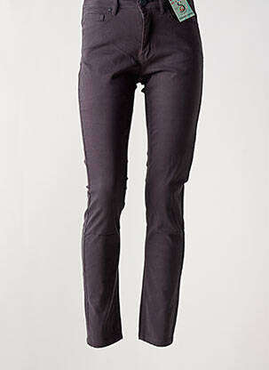 Jeans coupe slim stretch taille normale gris S.QUISE femme