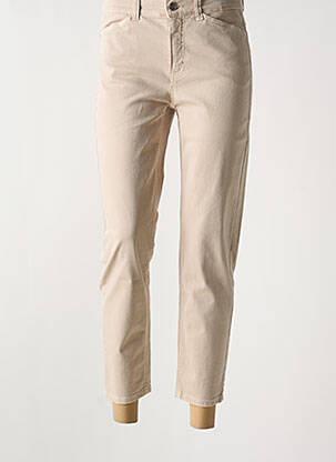 Jeans coupe slim taille normale taille normale beige ANNA MONTANA femme