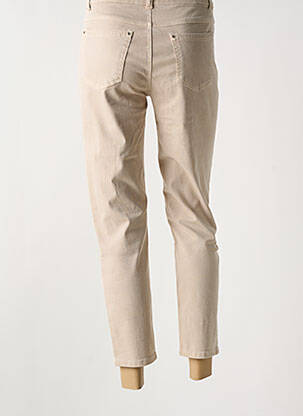 Jeans coupe slim taille normale taille normale beige ANNA MONTANA femme