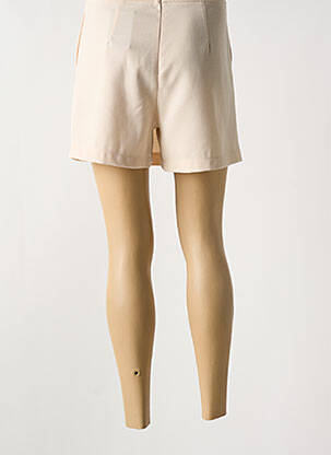 Jupe short taille à pinces beige GRACIELA femme