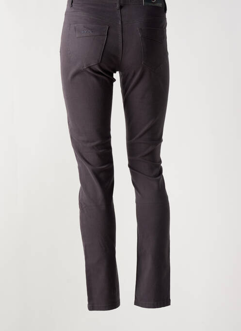 Jeans coupe slim gris S.QUISE pour femme