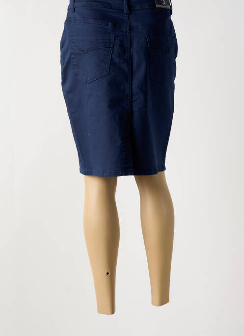 Jupe mi-longue bleu S.QUISE pour femme