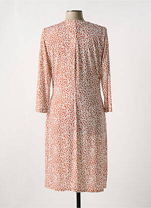 Robe mi-longue manches longues manches longues orange GREGORY PAT femme