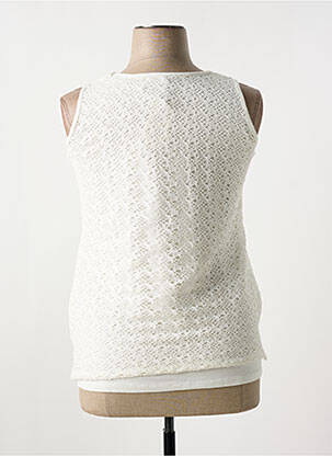 Top coupe cintrée sans manche beige MERI & ESCA femme