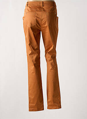 Pantalon chino tissage popeline taille normale orange GREGORY PAT femme