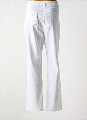 Jeans coupe slim stretch taille normale blanc GUY DUBOUIS femme