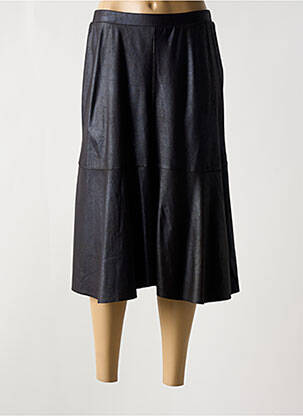 Jupe mi-longue coupe évasée bleu FRED SABATIER femme