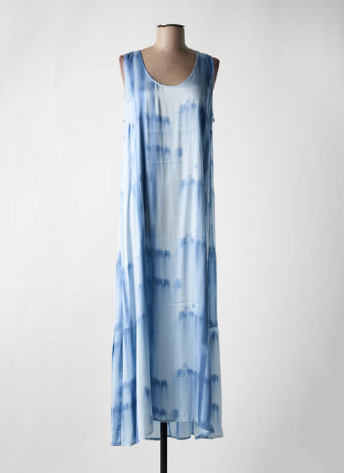 Robe longue bleu LAUREN VIDAL pour femme