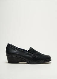 Mocassins tissage satiné talon de 4 à 6cm noir PEDRO TORRES femme