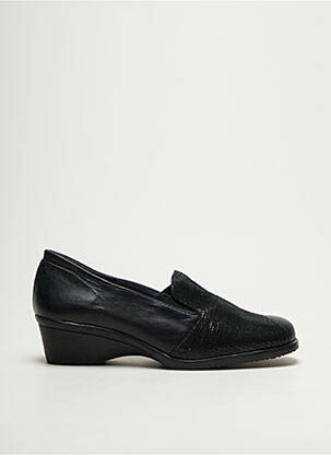 Mocassins tissage satiné talon de 4 à 6cm noir PEDRO TORRES femme
