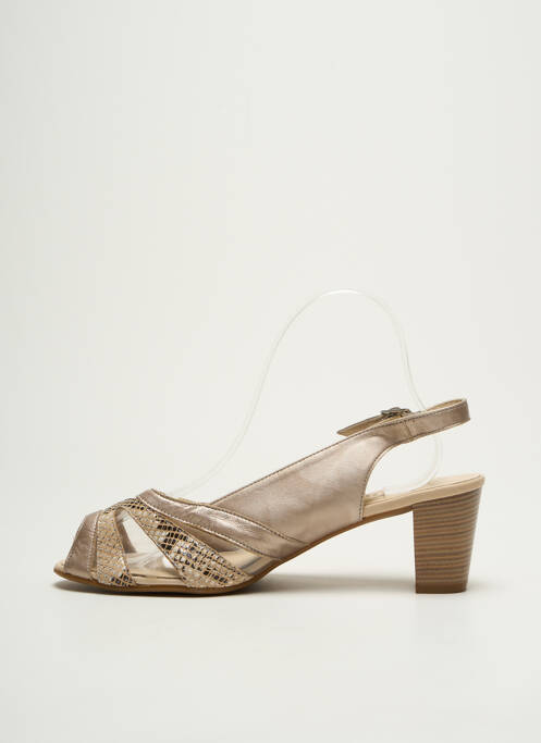 Sandales/Nu pieds beige ARTIKA SOFT pour femme