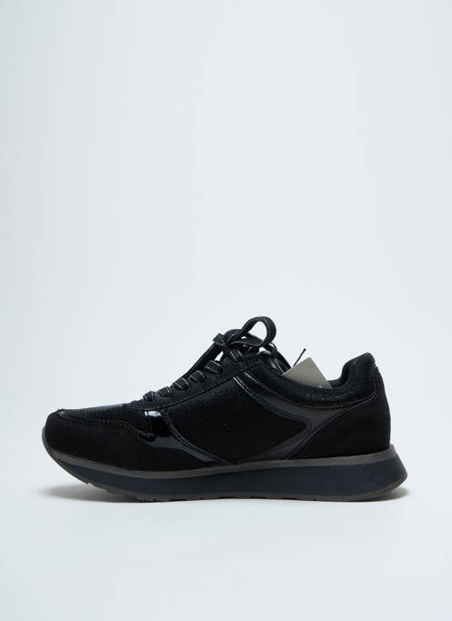 Baskets fermeture zip et lacets talon plat jusqu'à 3cm noir TAMARIS femme