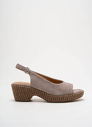Sandales/nu pieds type de semelle amortissante talon de 4 à 6cm gris ADIGE femme