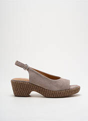 Sandales/Nu pieds gris ADIGE pour femme seconde vue