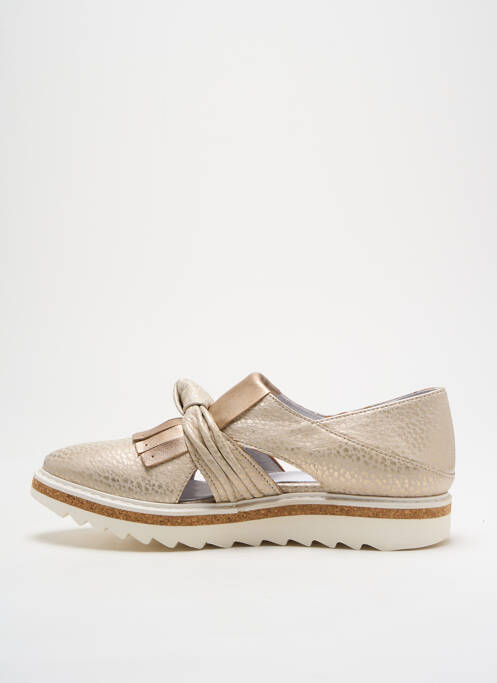 Derbies bout pointu talon plat jusqu'à 3cm or REGARD femme
