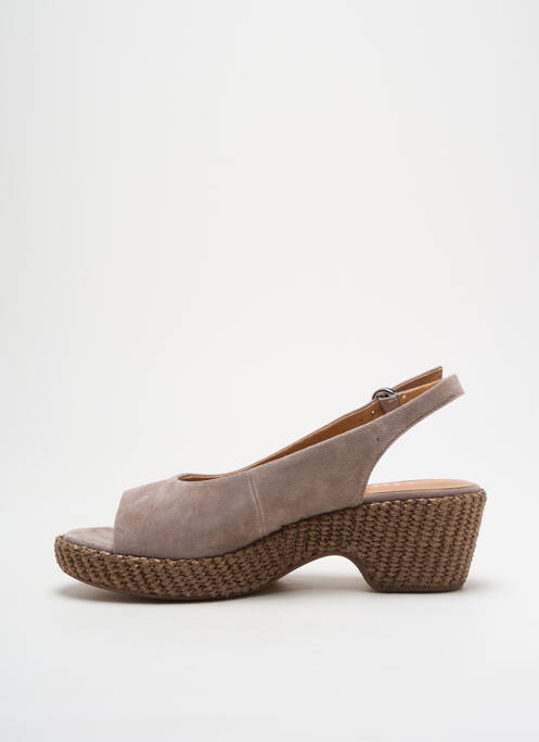 Sandales/Nu pieds gris ADIGE pour femme