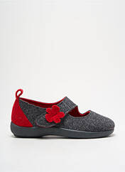 Chaussons/Pantoufles rouge LA VAGUE pour femme seconde vue