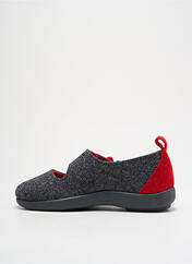 Chaussons/Pantoufles rouge LA VAGUE pour femme seconde vue