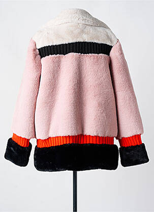 Manteau court poches sans capuche rose TRICOT CHIC femme
