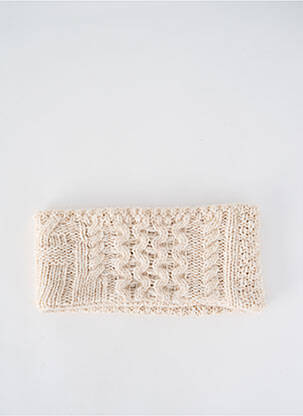 Col / tour de cou coutures renforcées beige TRICOT CHIC femme