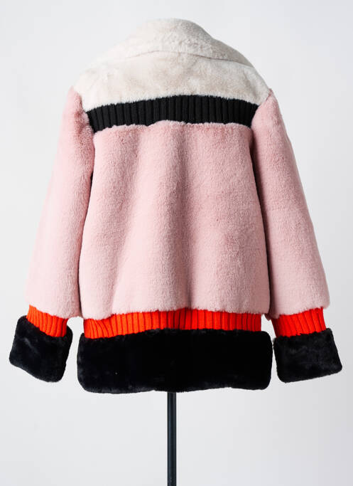 Manteau court poches sans capuche rose TRICOT CHIC femme