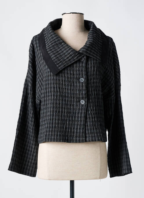 Veste casual coupe cintrée noir LUUKAA femme